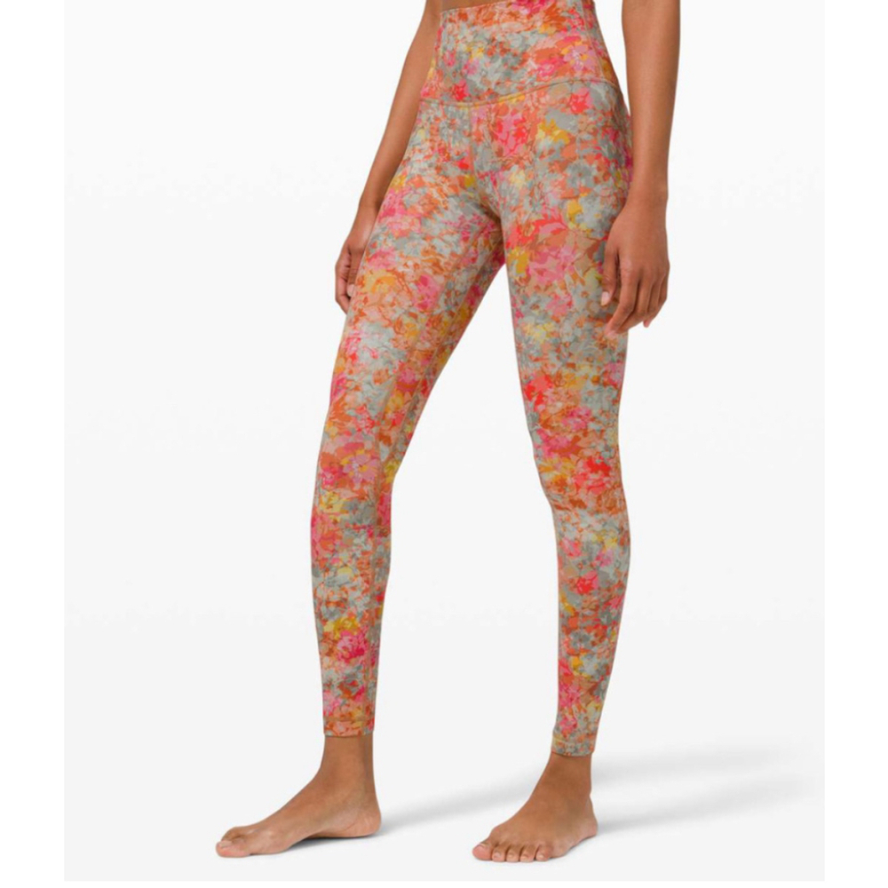 LULULEMON women’s inflorescence multi color align pant 28”